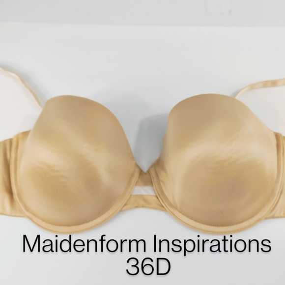 Maidenform Inspirations Dream Lift Multi Way Convertible Push Up Bra Beige 36D - Picture 11 of 11